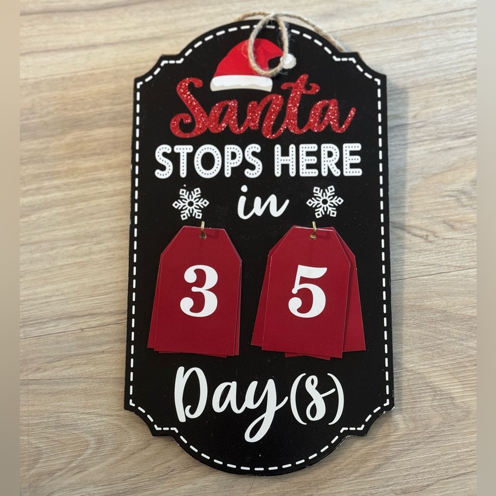 Days until Christmas Counter sign